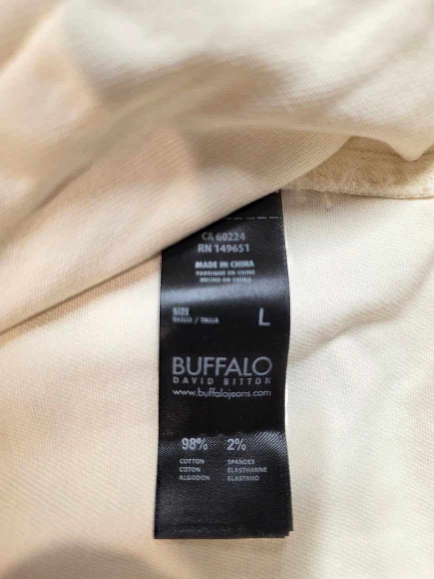 Women’s Cropped White Denim Jacket – Distressed Hem